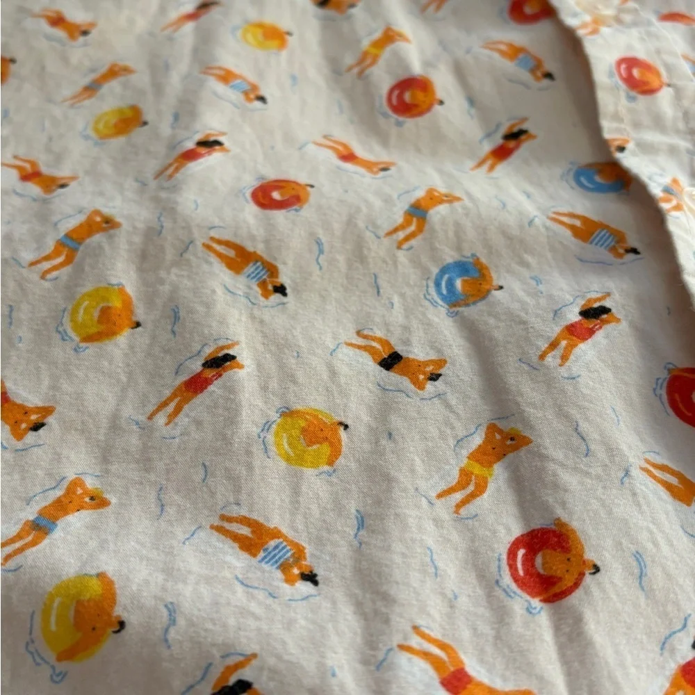 Artistry in Motion Shirt Mens L Button Down Pink Swimming Pool Party Tubing Fun - Picture 4 of 11